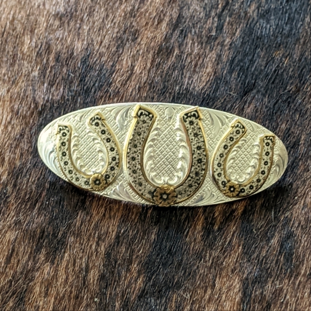 Western dress hair barrette